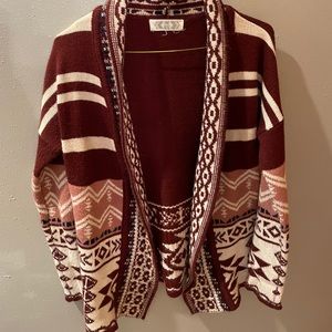 Red Patterned Sweater